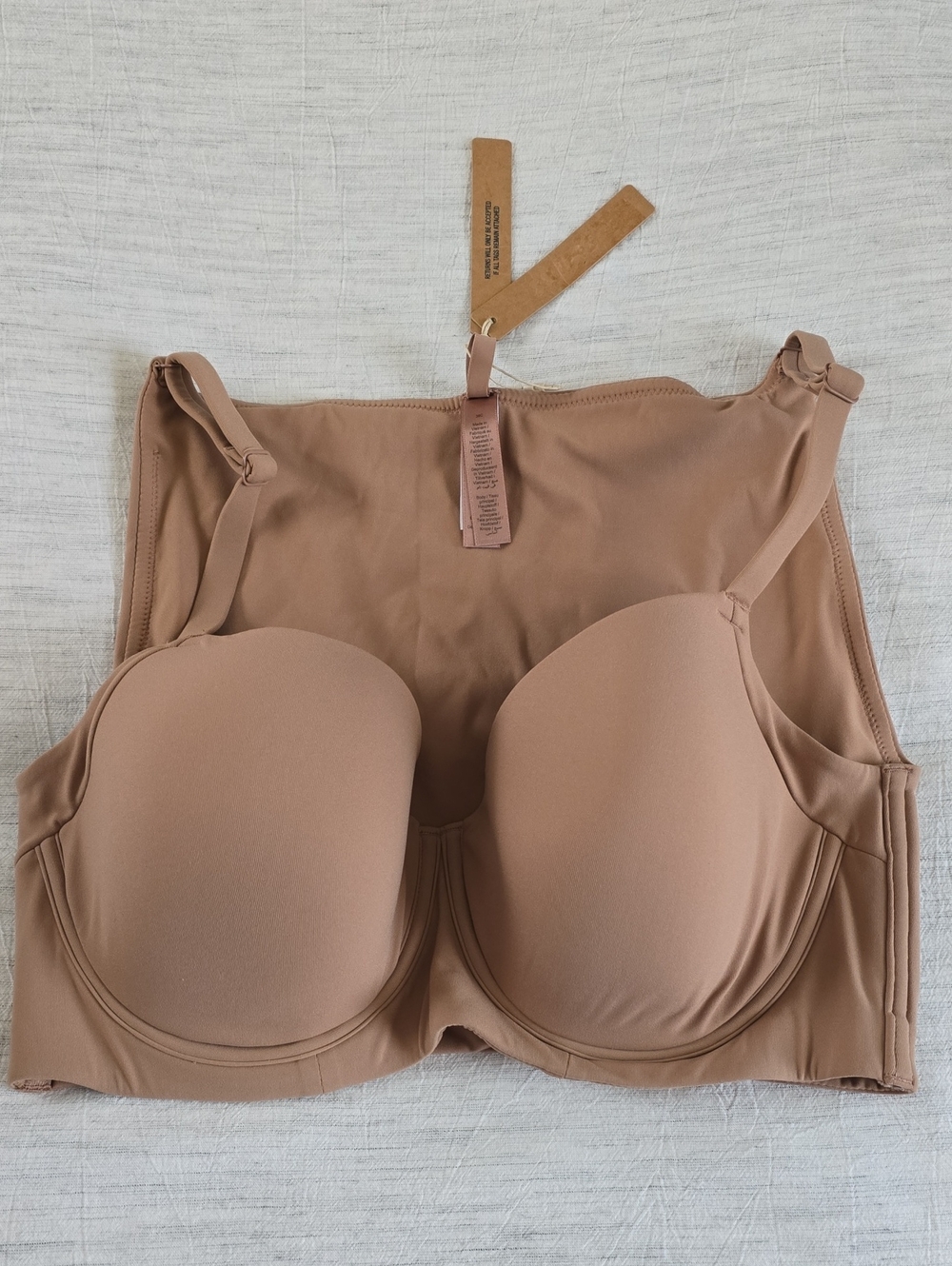 SKIMS Fits Everybody Back Smoother Full Coverage Bra Size:38C Sienna